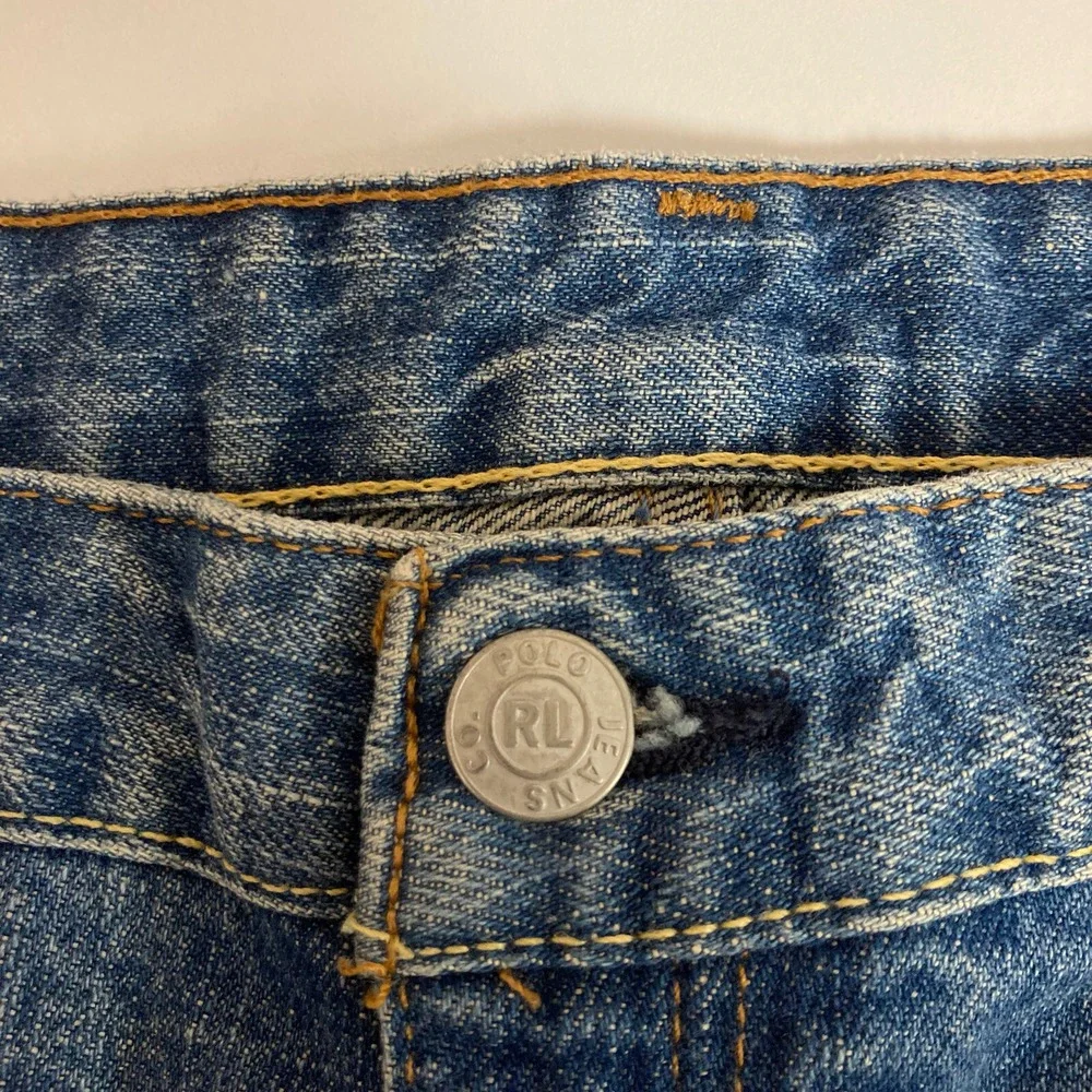 Polo Jeans Co Ralph Lauren Saturday Jean Womens 32x30 Blue Wide Leg High Baggy